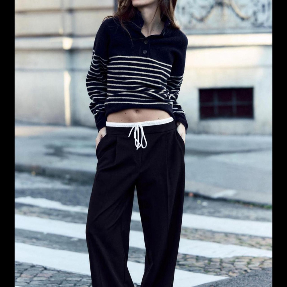 ZARA HIGH COLLAR KNIT SWEATER - BRAND NEW WITH TAG- SIZE S - Runs big